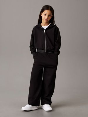 black milano tracksuit for girls calvin klein jeans