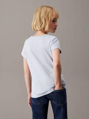 niagara mist slim logo t-shirt for girls calvin klein jeans