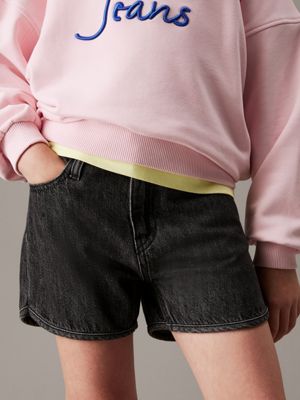 black denim shorts for girls calvin klein jeans