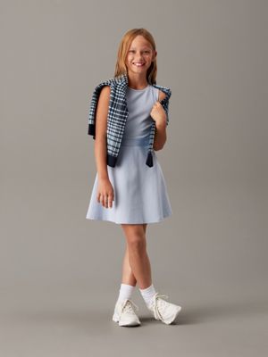 niagara mist slim milano sleeveless dress for girls calvin klein jeans