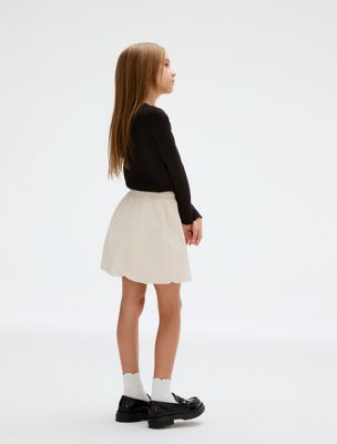 ck black ribbed long sleeve t-shirt for girls 