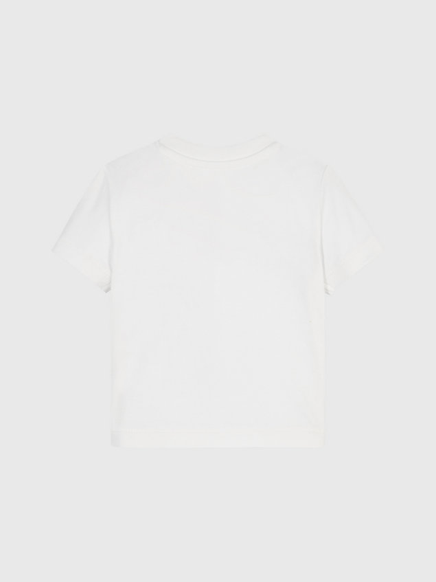 white newborn logo t-shirt for newborn calvin klein jeans