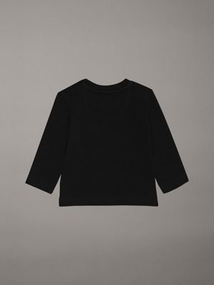 ck black newborn long sleeve t-shirt for newborn calvin klein jeans