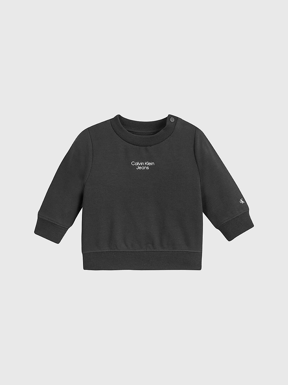 CK BLACK Newborn Organic Cotton Sweatshirt undefined newborn Calvin Klein