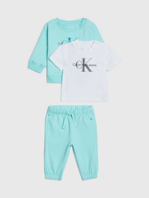  Calvin Klein Baby Boys' 2 Pieces Jog Set, Tie-Dye/Medieval  Blue, 12M: Clothing, Shoes & Jewelry