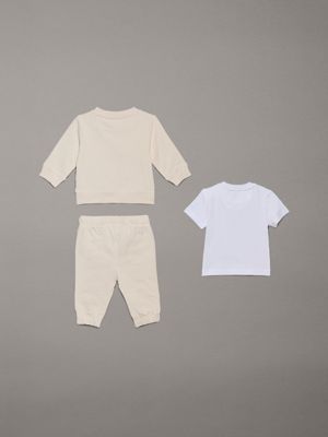 whitecap gray newborn starter gift set for newborn calvin klein jeans