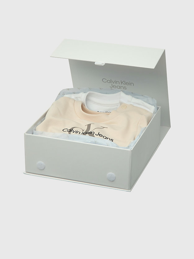 WHITECAP GRAY Newborn Starter Giftpack for newborn CALVIN KLEIN JEANS