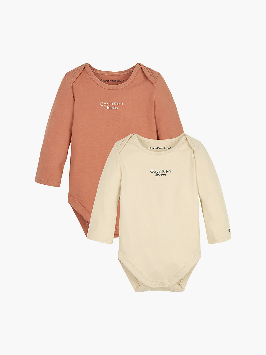 MUSLIN/COPPER REEF 2-Pack Newborn Bodysuit undefined newborn Calvin Klein