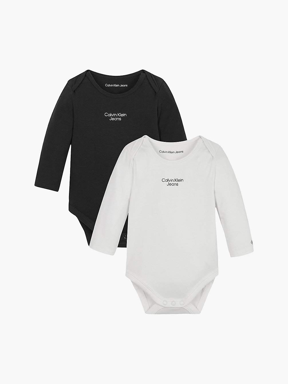 BLACK/BRIGHT WHITE 2-Pack Newborn Bodysuit undefined newborn Calvin Klein