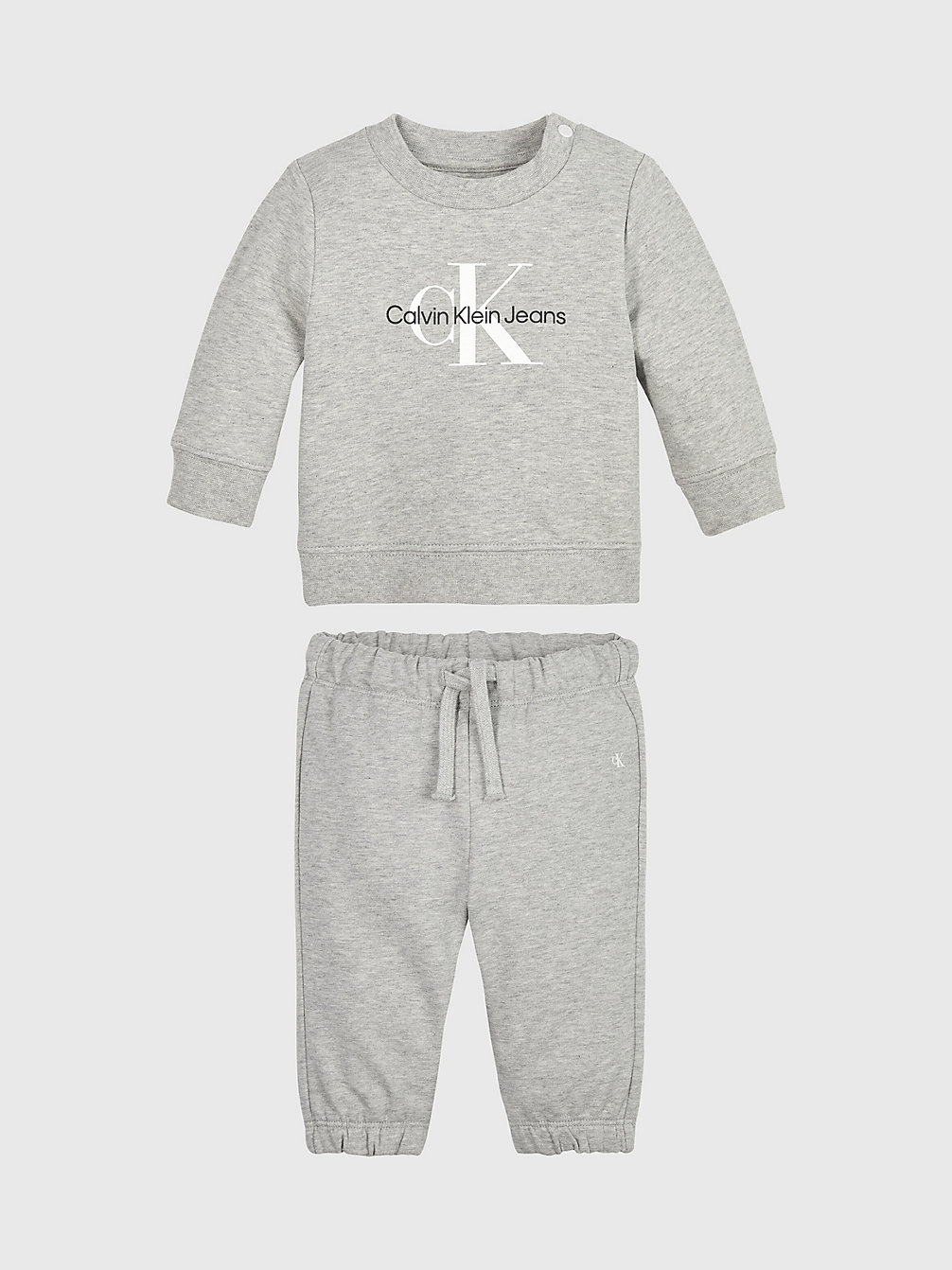 LIGHT GREY HEATHER Logo-Trainingsanzug Für Babys undefined newborn Calvin Klein