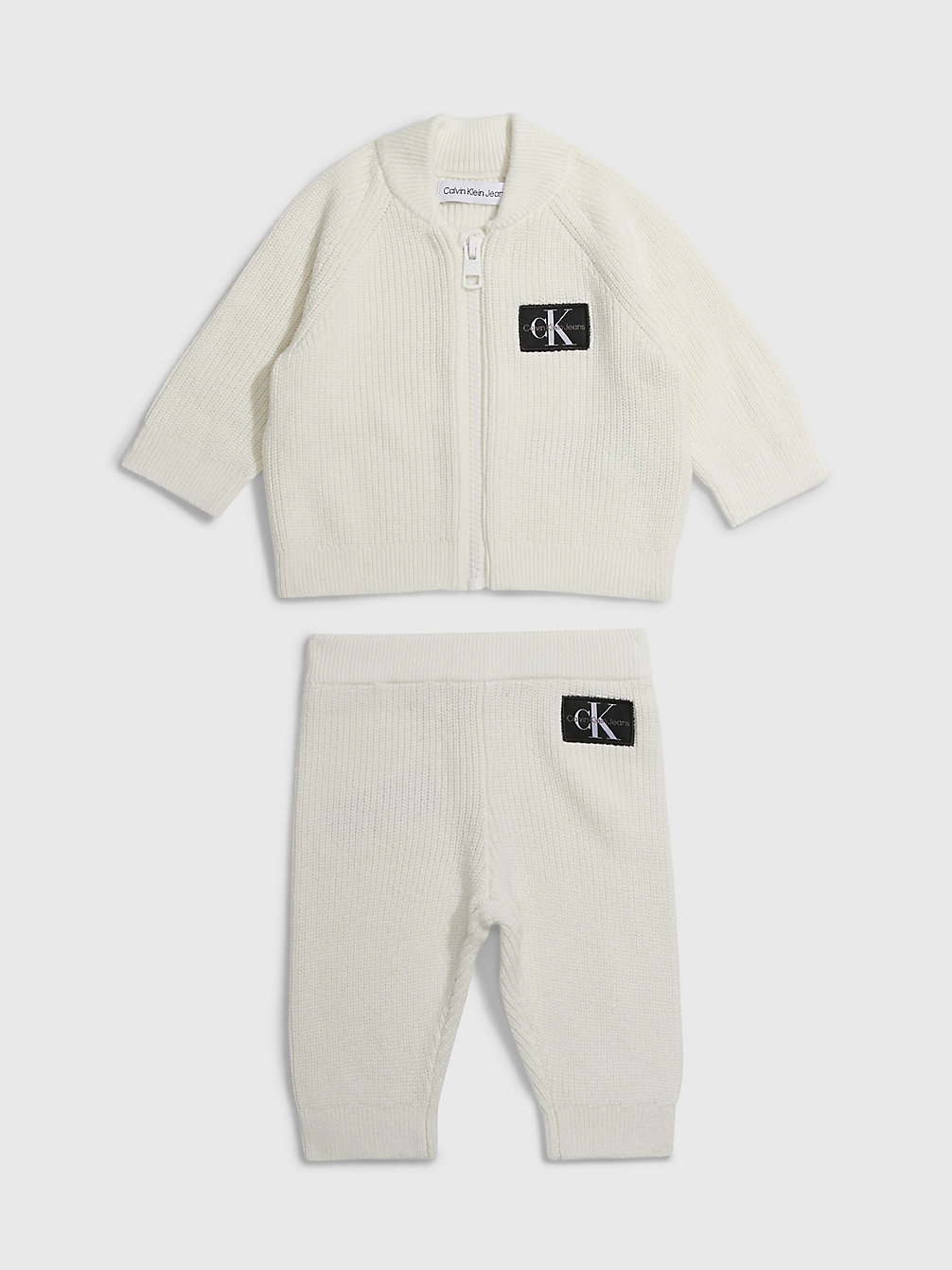IVORY Gebreid Babytrainingspak Cadeauset undefined newborn Calvin Klein