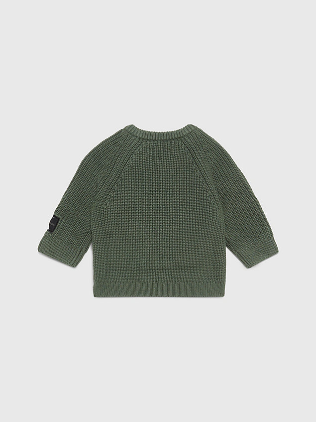 green newborn knitted jumper for newborn calvin klein jeans