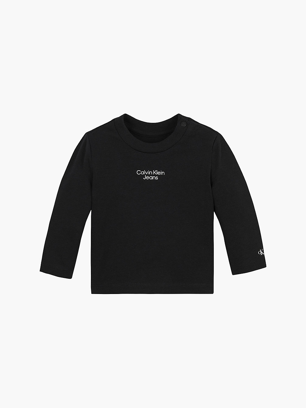 CK BLACK Newborn Long Sleeve T-Shirt undefined newborn Calvin Klein