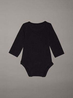 ck black newborn logo bodysuit for newborn calvin klein jeans