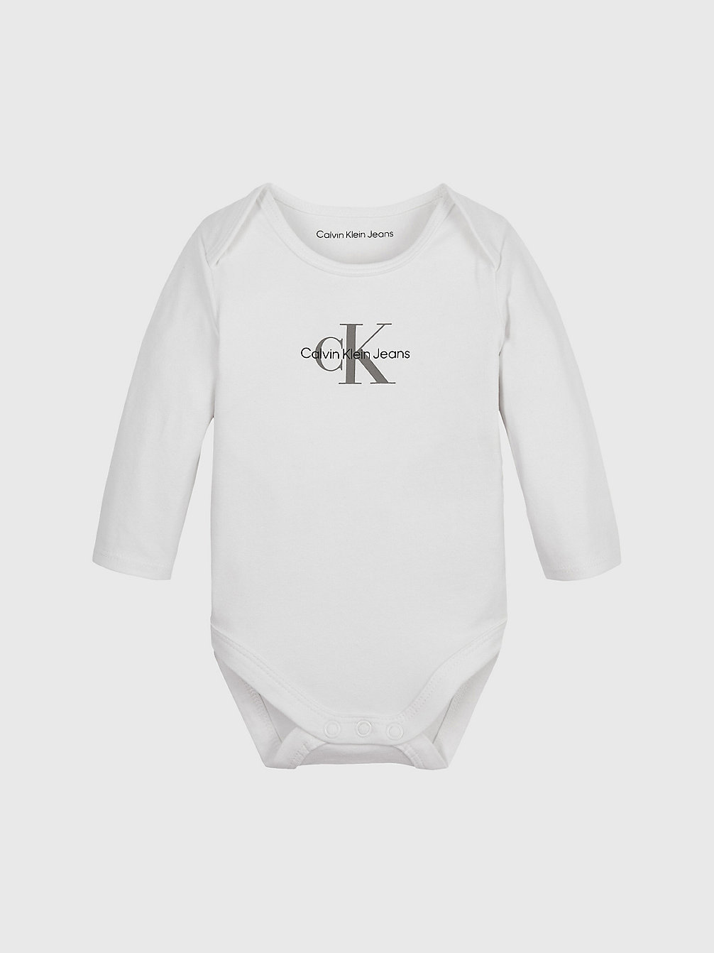 BRIGHT WHITE Newborn Logo Bodysuit undefined newborn Calvin Klein