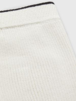 IVORY Newborn Ribbed Knitted Trousers for newborn CALVIN KLEIN JEANS