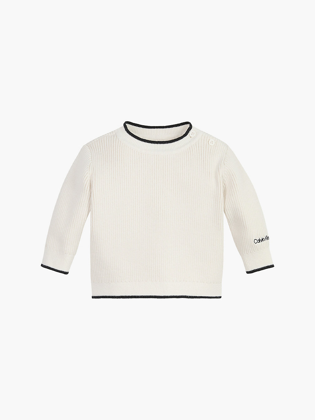 IVORY Baby-Pullover Aus Rippstrick undefined undefined Calvin Klein