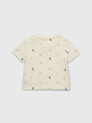 MUSLIN MONOGRAM AOP Newborn Logo T-shirt for newborn CALVIN KLEIN JEANS