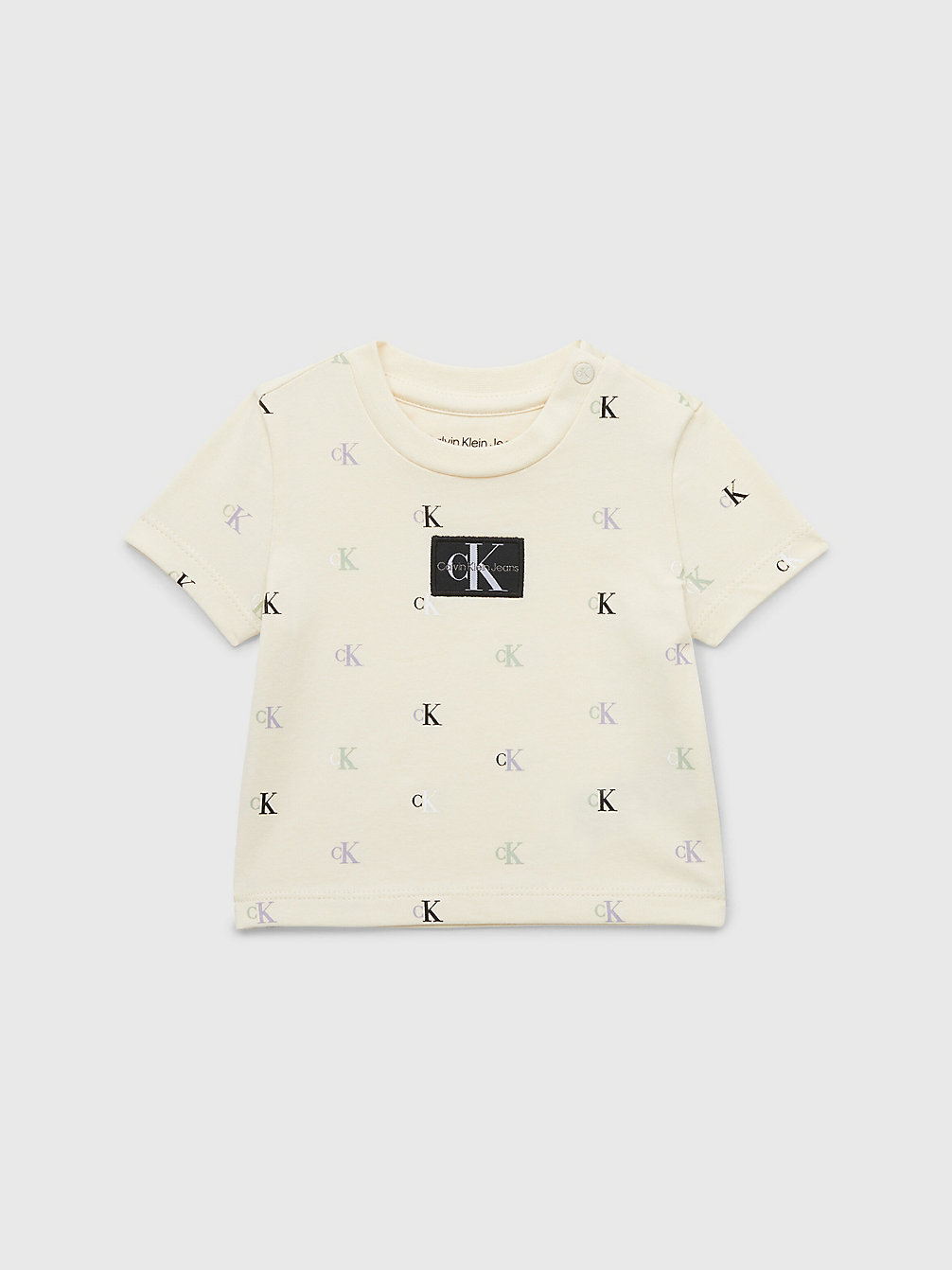 MUSLIN MONOGRAM AOP Newborn Logo T-Shirt undefined newborn Calvin Klein