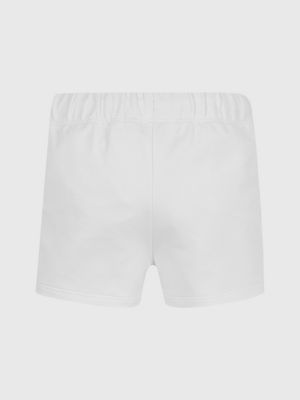 bright white newborn cotton terry shorts for newborn calvin klein jeans