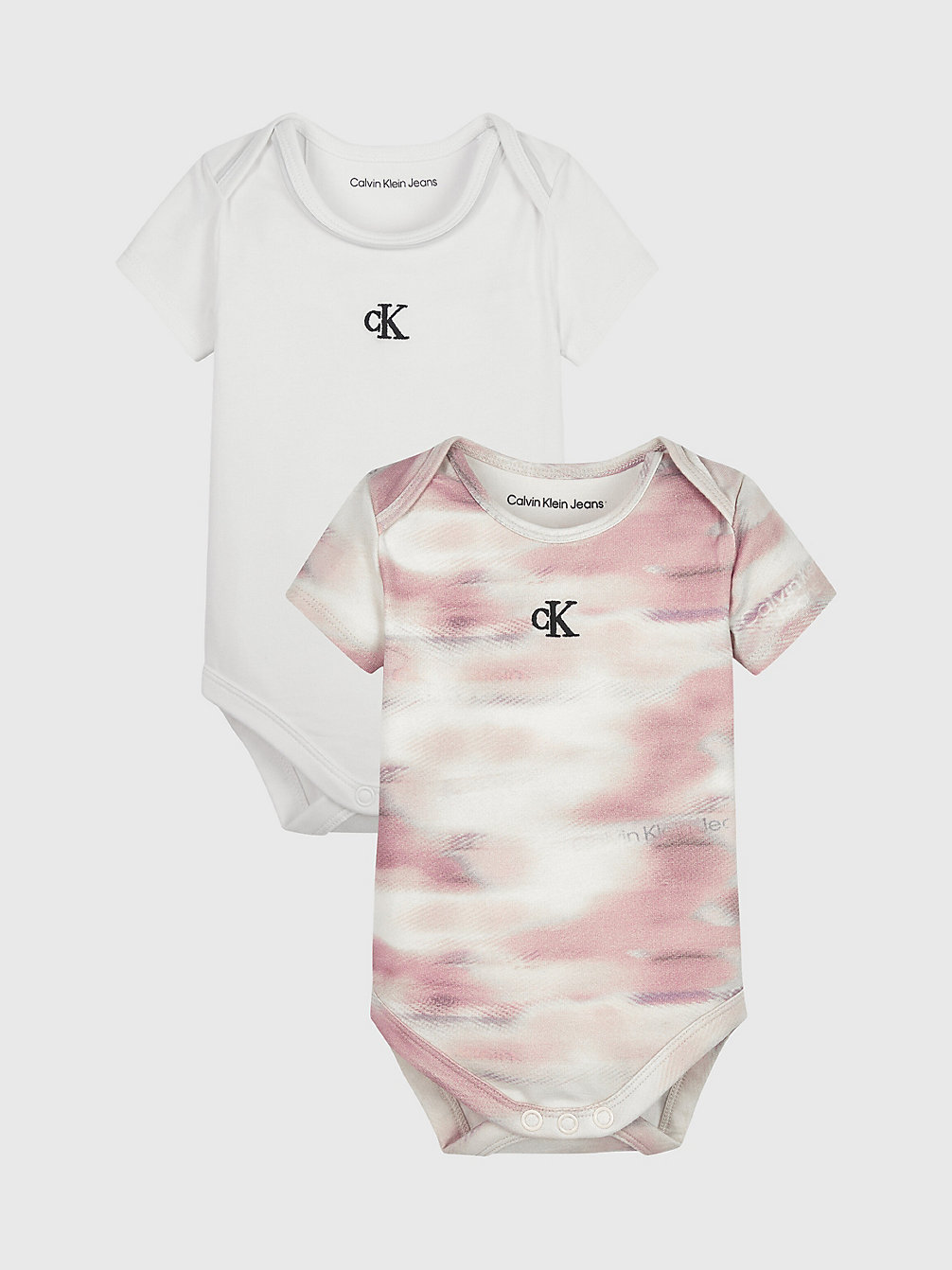 TIE DYE AOP 2-Pack Newborn Bodysuit Set undefined newborn Calvin Klein
