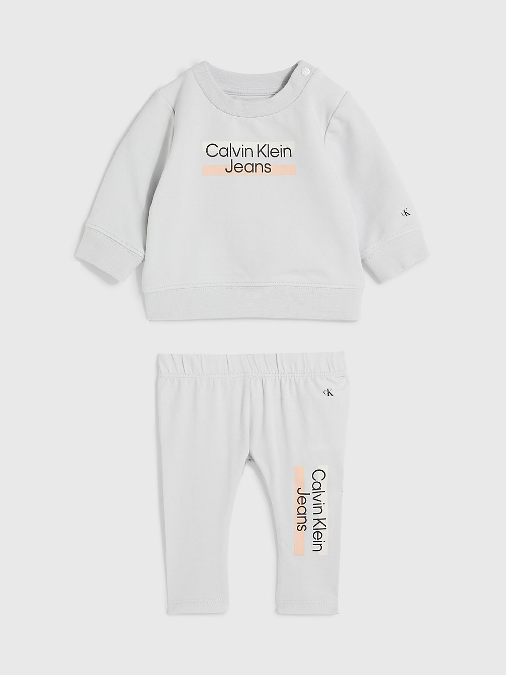 GHOST GREY Survêtement Avec Logo Pour Nouveau-Né undefined newborn Calvin Klein