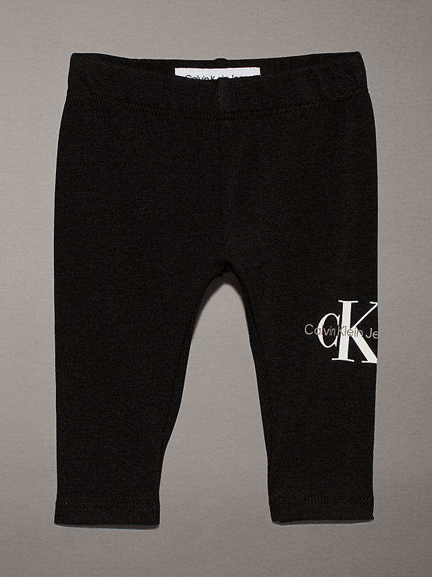 ck black newborn logo leggings for newborn calvin klein jeans