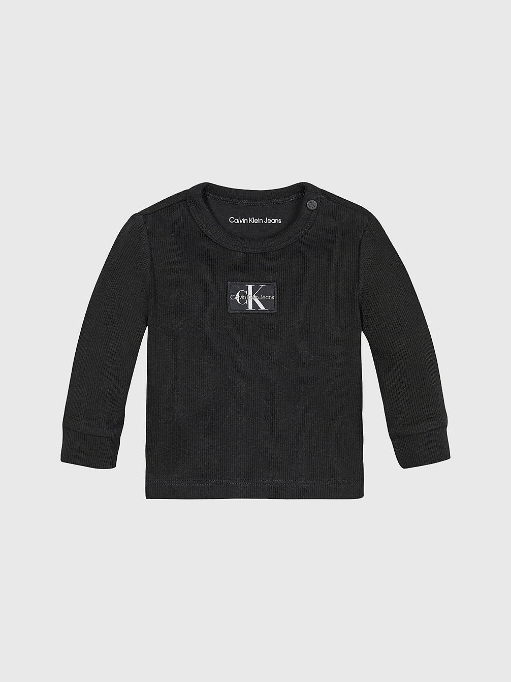 CK BLACK Newborn Long Sleeve T-Shirt undefined newborn Calvin Klein