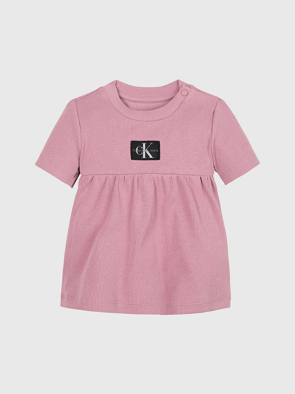 FOXGLOVE Newborn Ribbed Jersey Dress undefined undefined Calvin Klein
