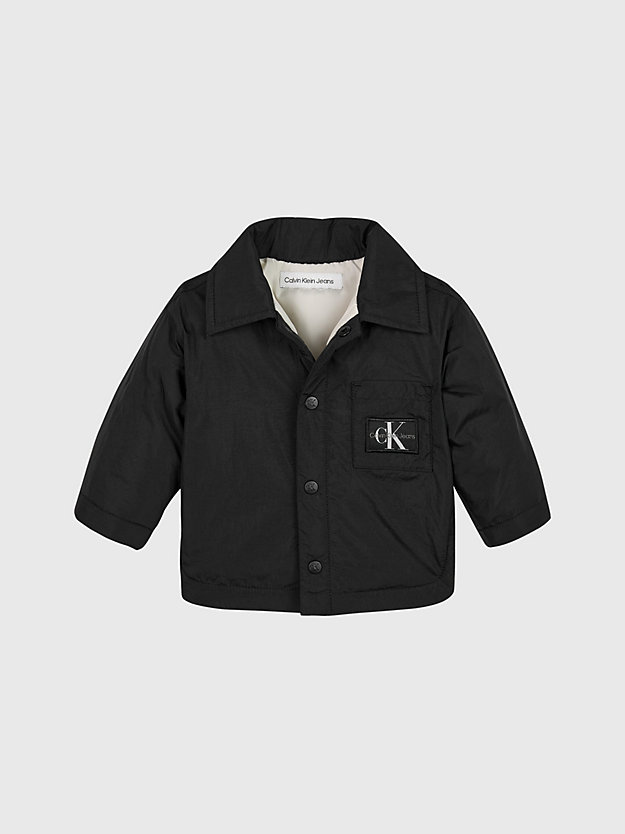 ck black newborn padded coach jacket for newborn calvin klein jeans