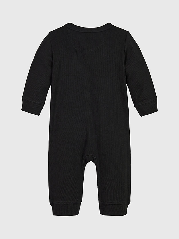 ck black ribbed onesie for newborn calvin klein jeans