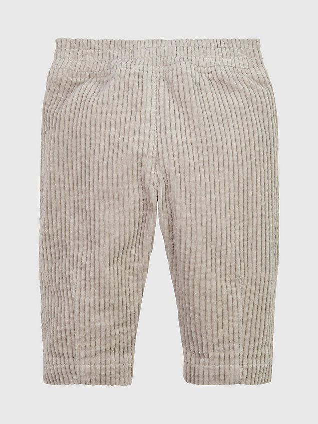 pantalones de pana para recién nacido grey de newborn calvin klein jeans
