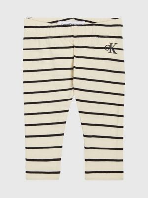 Calvin klein striped on sale leggings