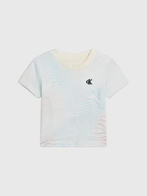 Newborn All-Over Printed T-shirt Calvin Klein® | IN0IN001680F4