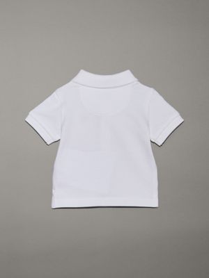 bright white newborn polo shirt for newborn calvin klein jeans