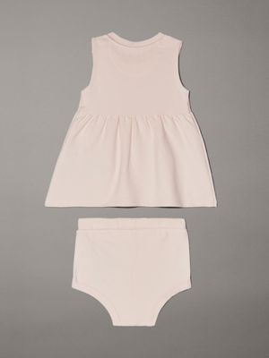 silver peony newborn milano jersey dress set for newborn calvin klein jeans