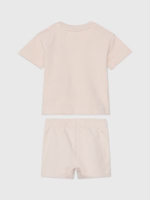 sepia rose newborn t-shirt and shorts set for newborn calvin klein jeans