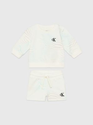 Newborn T shirt and Shorts Set Calvin Klein IN0IN00175YAN