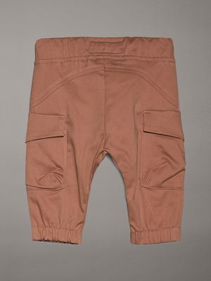 tea time newborn woven cargo trousers for newborn calvin klein jeans