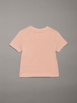 pink sand newborn logo t-shirt for newborn calvin klein jeans