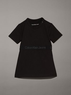 black newborn milano flared dress for newborn calvin klein jeans