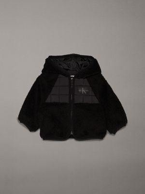 black newborn teddy jacket for newborn calvin klein jeans