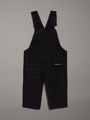 washed black newborn denim dungaree for newborn calvin klein jeans