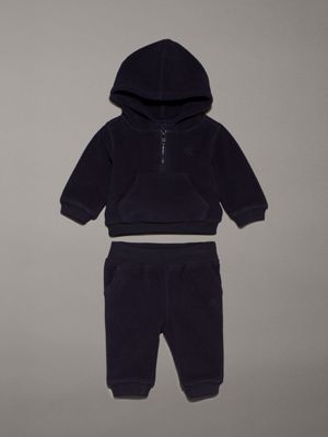 blue newborn fleece tracksuit for newborn calvin klein jeans