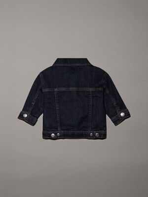 clean rinse blue newborn denim trucker jacket for newborn calvin klein jeans