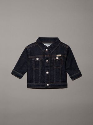 blue newborn denim trucker jacket for newborn calvin klein jeans