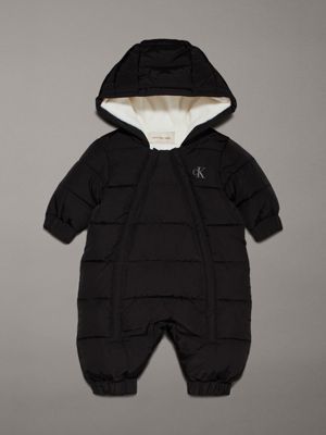 black newborn padded winter suit for newborn calvin klein jeans