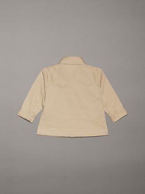 pale khaki newborn woven shirt for newborn calvin klein jeans