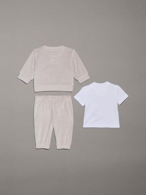 coffret pour nouveau-né en velours avec logo multi pour nouveau-né calvin klein jeans
