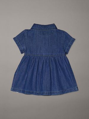 blue tencel newborn denim lyocell dress for newborn calvin klein jeans